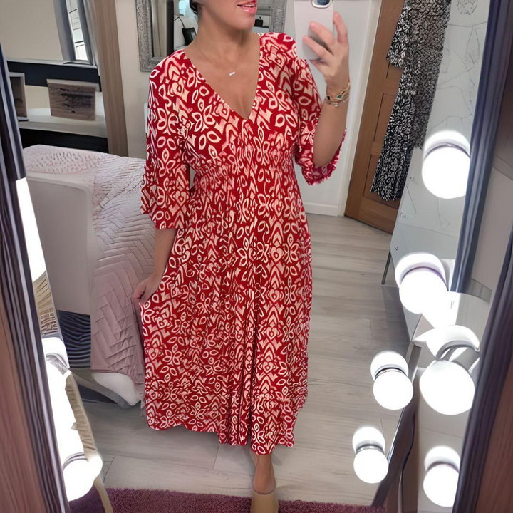 Lillia | Abito boho stampato