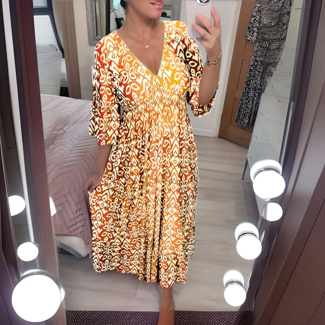 Lillia | Abito boho stampato
