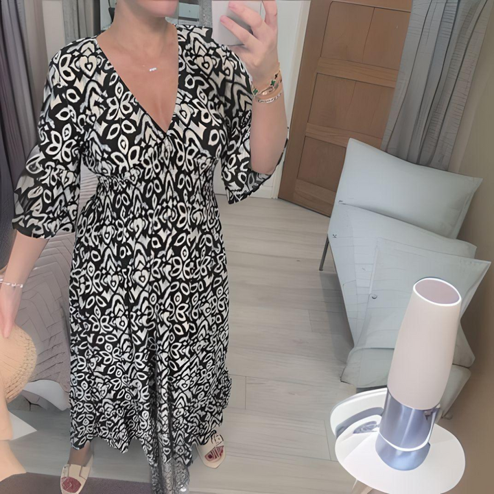Lillia | Abito boho stampato