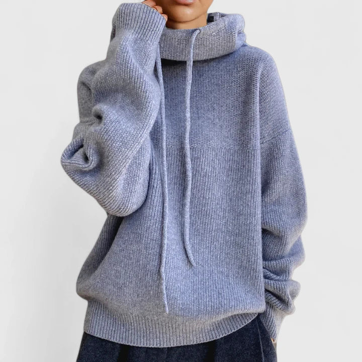 Marie | Felpa con cappuccio in maglia accogliente — 4
