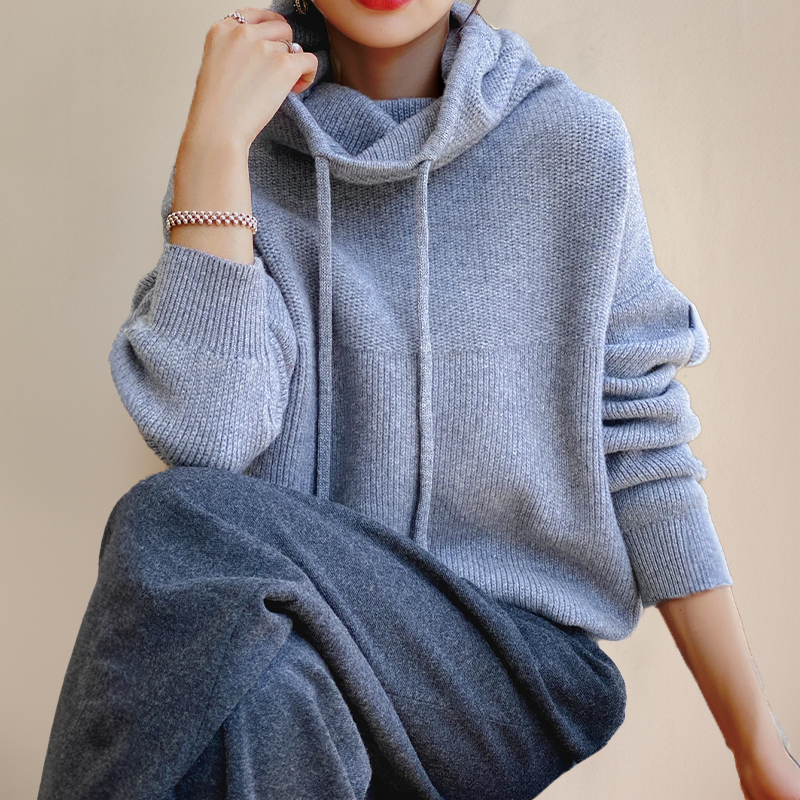 Deborah | Stile pullover con cappuccio accogliente in cashmere — 8