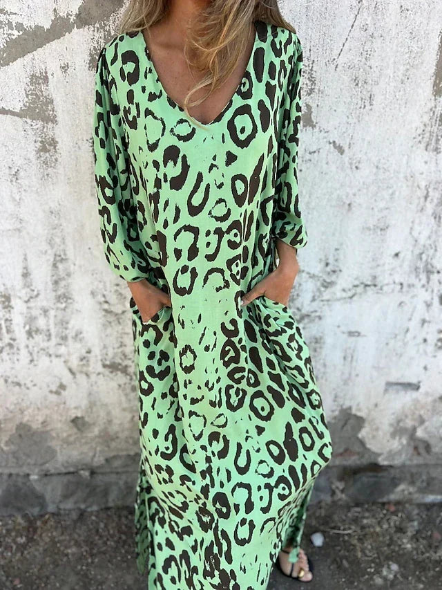 Jessa | Abito lungo animalier