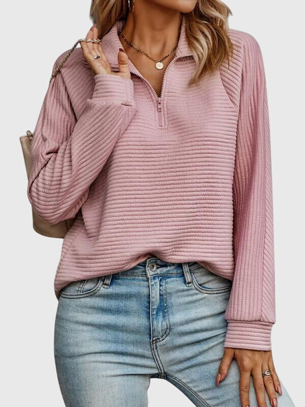 Molly | Maglione elegante con mezza zip — 7
