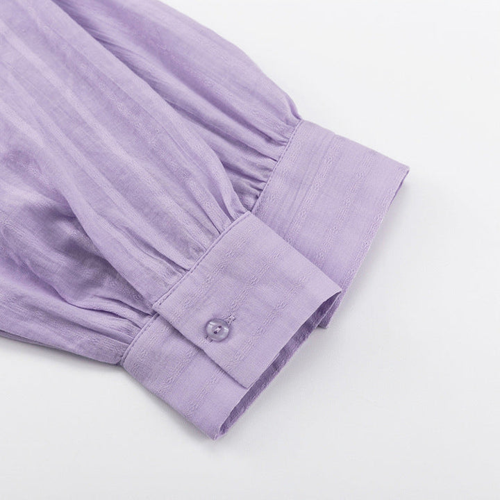 Viola | Completo con camicia abbottonata e shorts leggeri