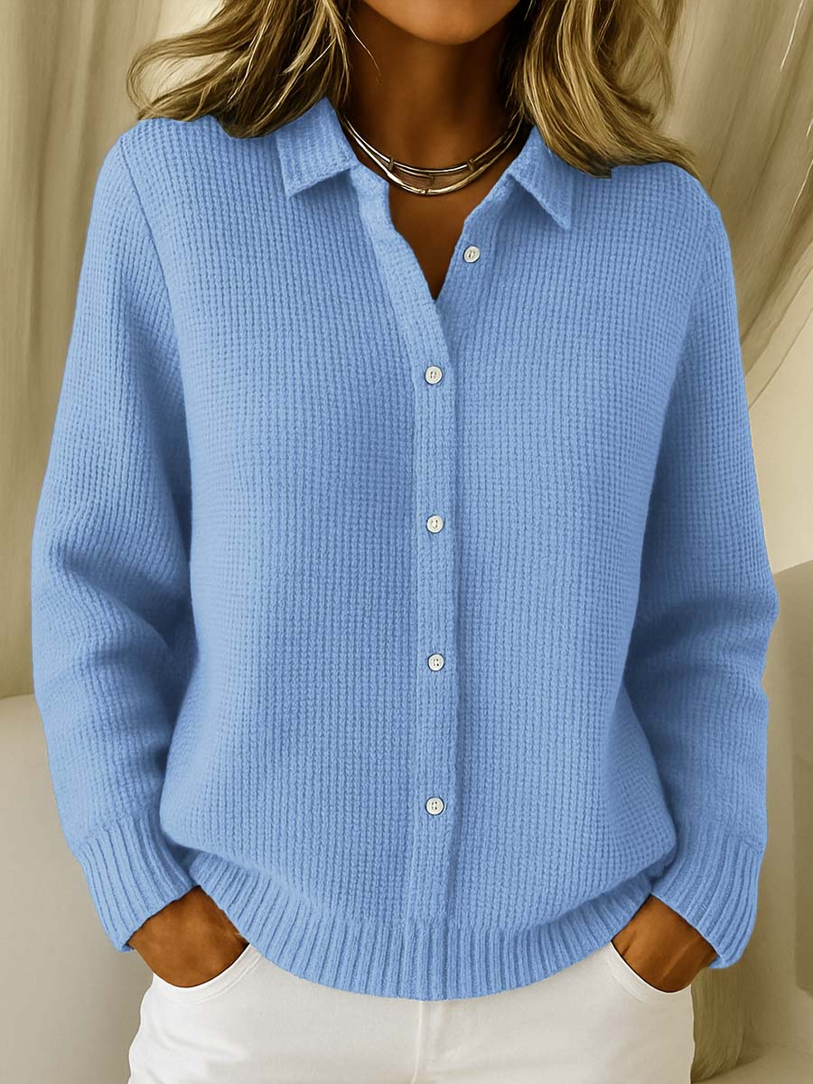 Camille™ | Cardigan abbottonato in maglia testurizzata — 4