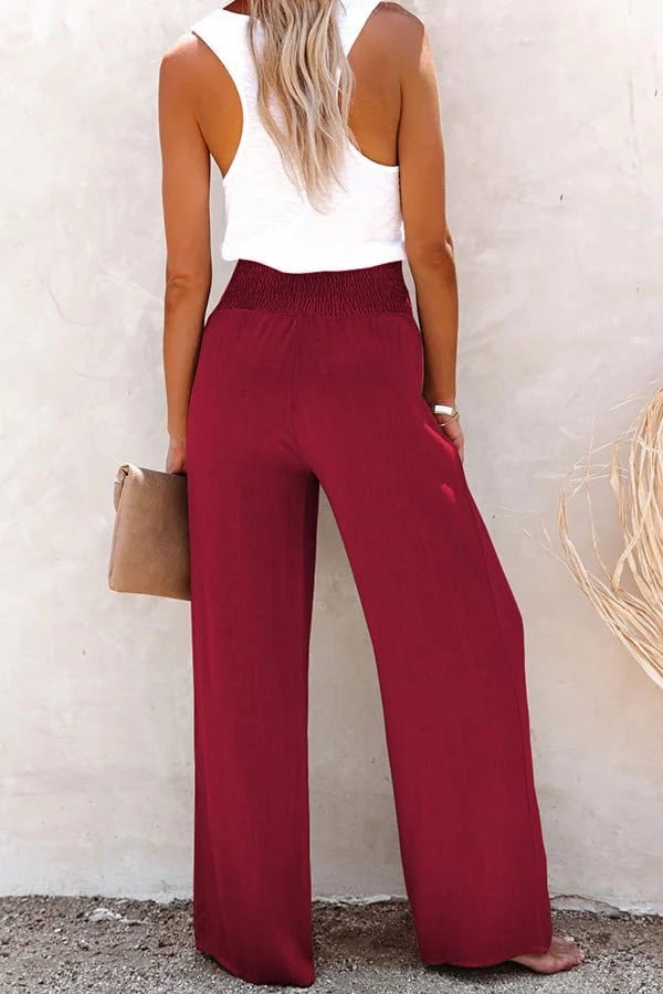 Riana | Pantaloni a vita alta dalla linea rilassata