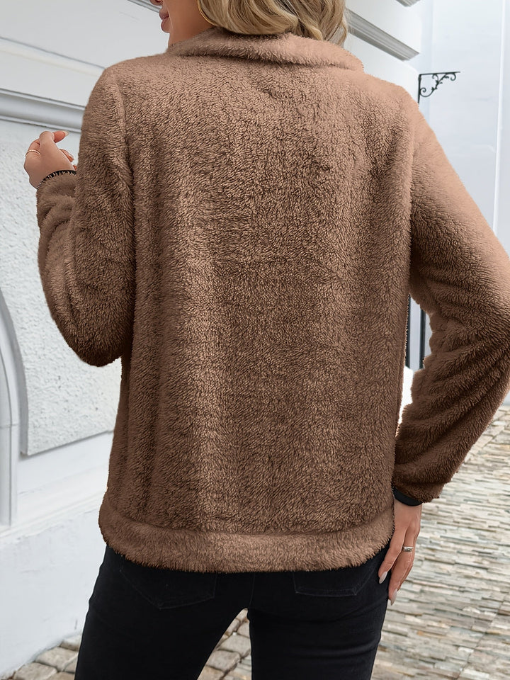 Juliette | Felpa con cappuccio e mezza zip