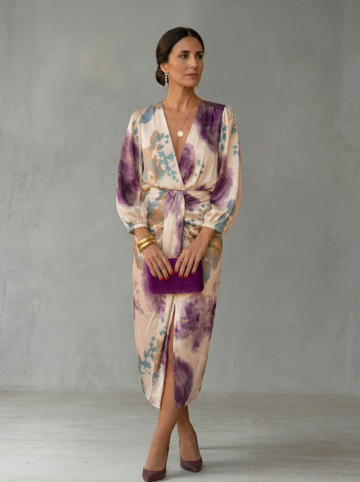 Valeria - Abito elegante con scollo a V