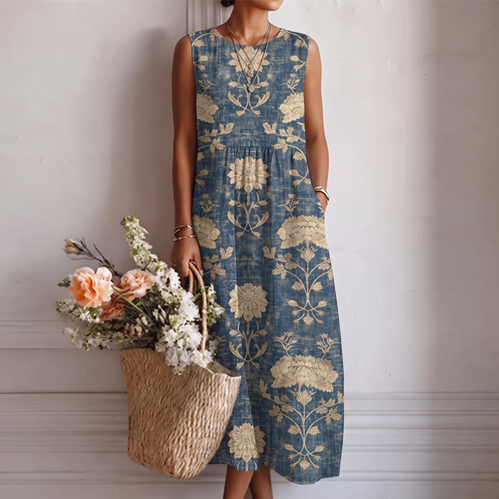 Aurora™ | Abito midi floreale classico – vista 1