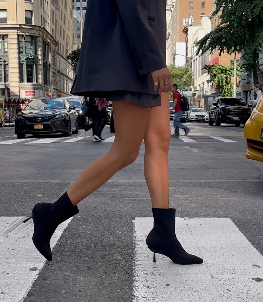 Stivali in maglia in nero — 4