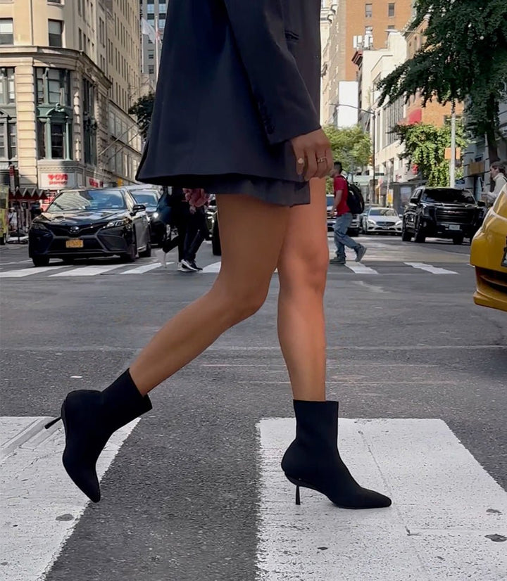 Stivali in maglia in nero — 4