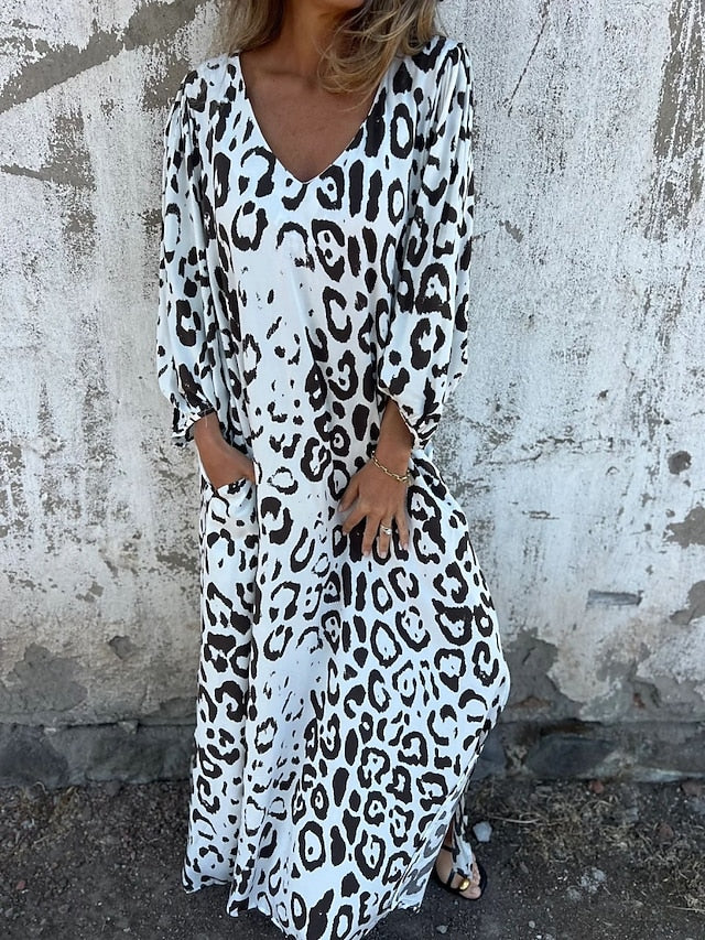 Jessa | Abito lungo animalier