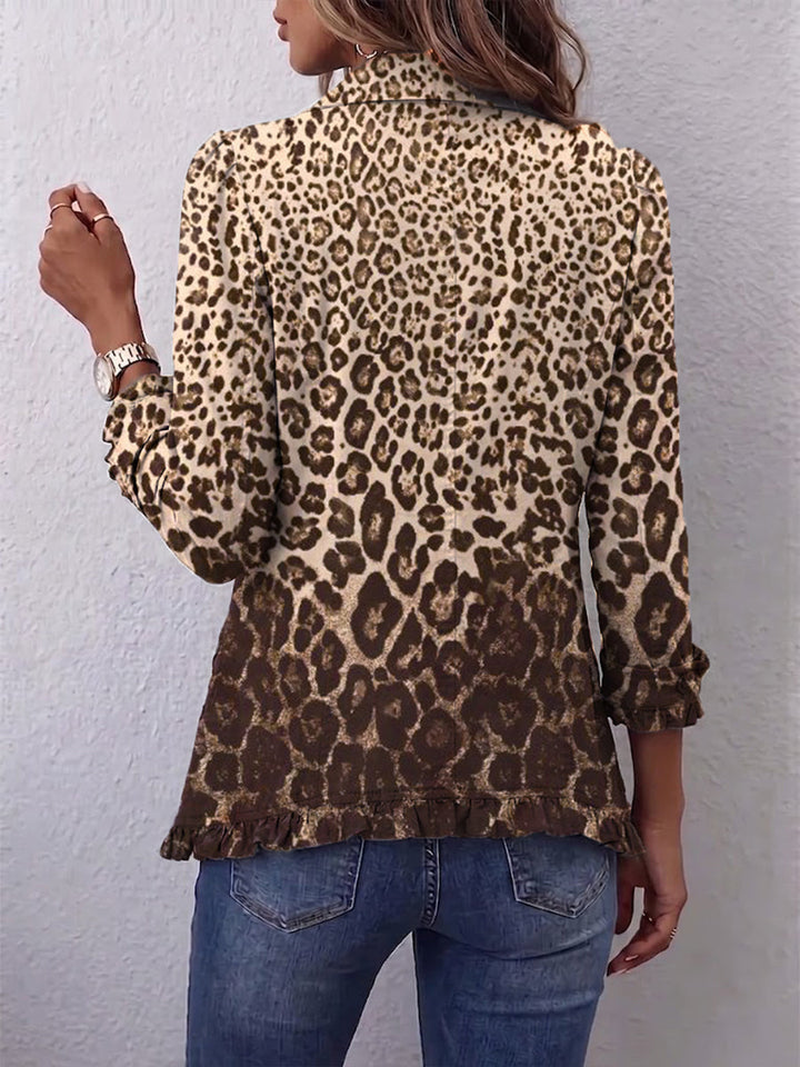 Navara™ | Giacca con volant con stampa leopardata — 2