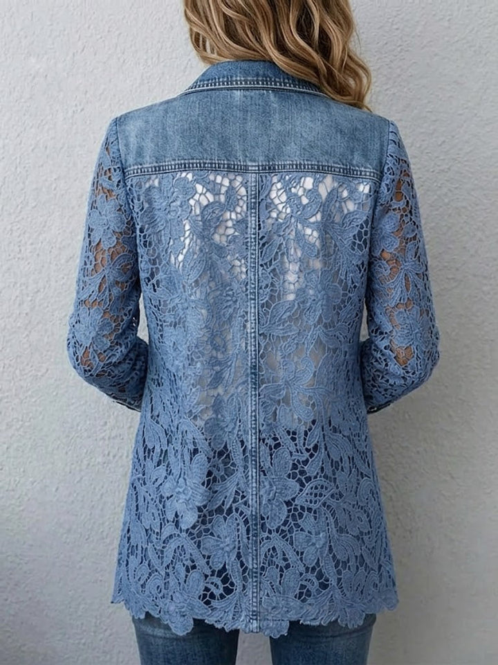 Lacinda™ | Giacca blazer con pannelli in pizzo floreale — 2