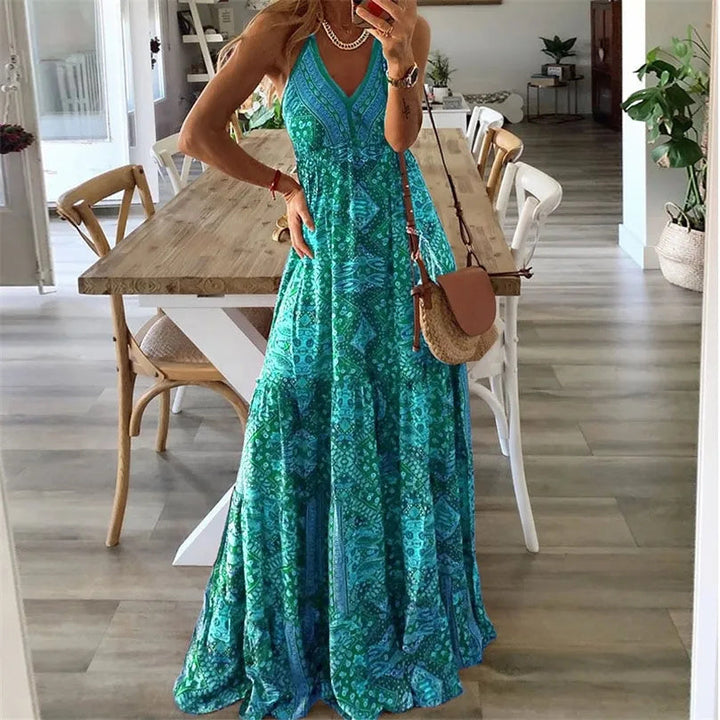 Gweneth | Abito boho smanicato