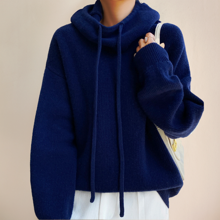 Deborah | Stile pullover con cappuccio accogliente in cashmere — 3