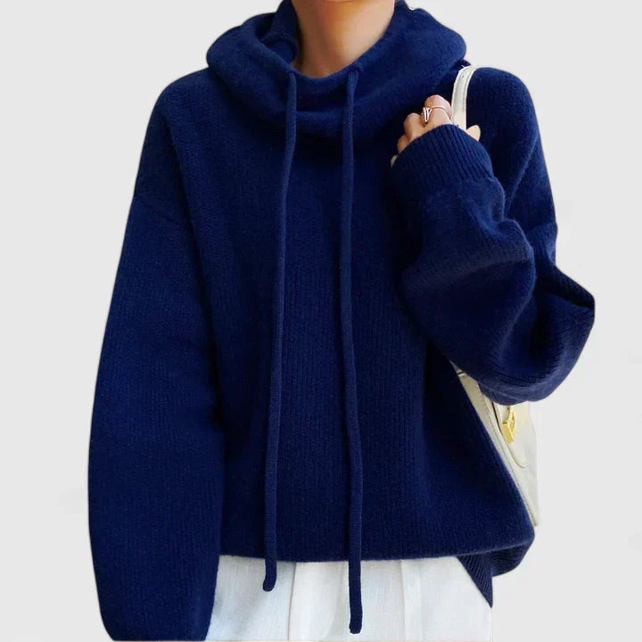 Marie | Felpa con cappuccio in maglia accogliente — 3