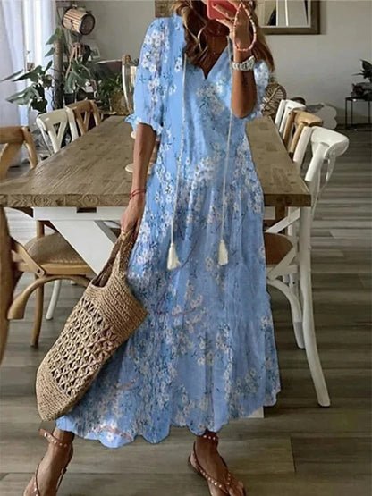 Luna | Abito midi boho disinvolto