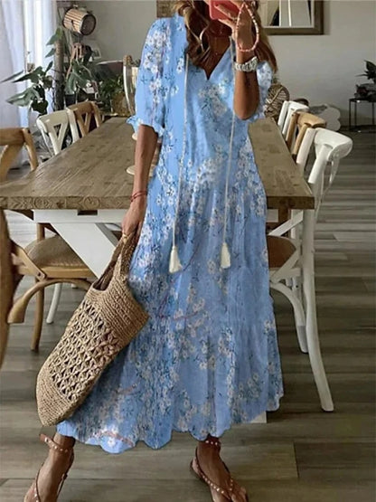 Michaela | Abito boho dalla linea morbida sull'addome