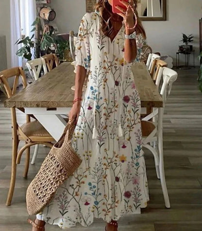 Michaela | Abito boho dalla linea morbida sull'addome
