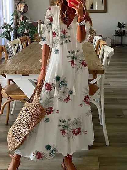 Michaela | Abito boho dalla linea morbida sull'addome
