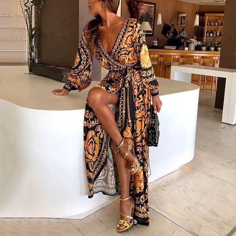 Faye | Abito boho stampato