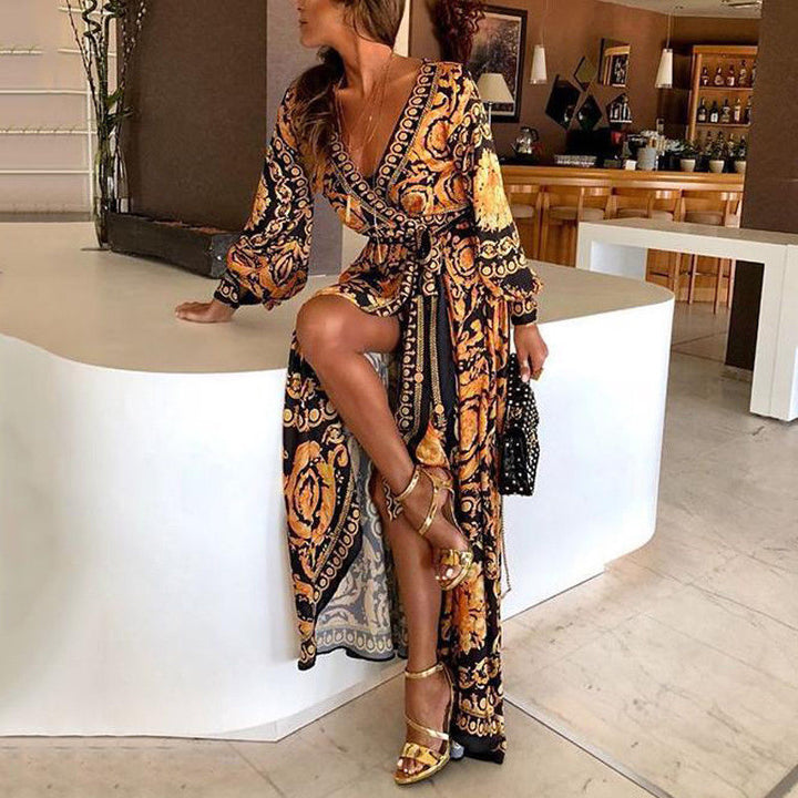 Faye | Abito boho stampato