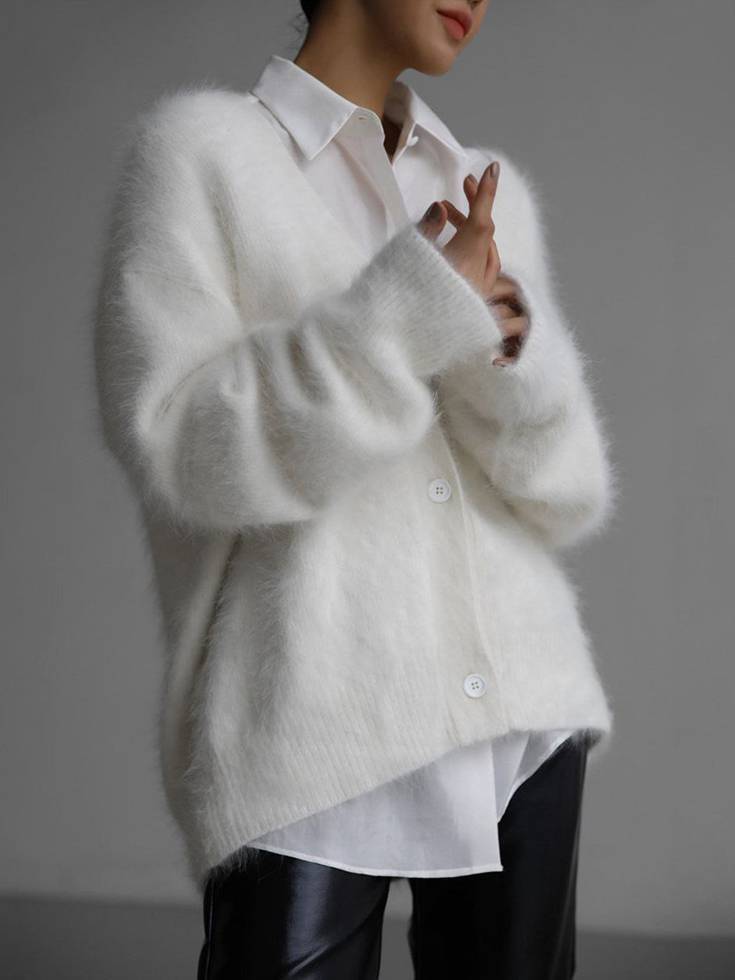 Grace | Cardigan oversize in cashmere — 4